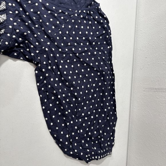 Talisman Dress Womens Medium Empire Waist V‎ Neck Lantern sleeves Pleasted Beach - Picture 13 of 13